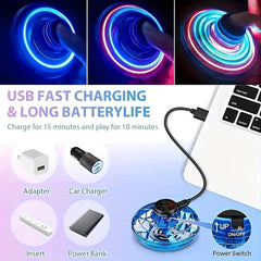 UFO Hand Controlled Mini Drone with LED Lights & 360° Rotation | USB Rechargeable Flying Fidget Spinner Toy for Boys, Girls, Indoor & Outdoor Fun