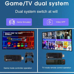 X8 Android TV Box 8K HDR | Game Console Double System, 10,000+ Classic Games, Dual Controller Support, Android TV Stick with Chromecast, Google Assistant, 5G WiFi Compatible
