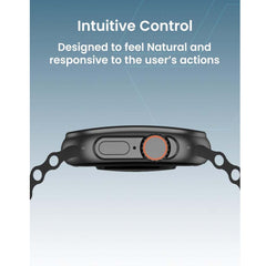 TC41 Curve Smartwatch with 2.01" AMOLED Display, Bluetooth Calling, AI Assistant, Wireless Charging, IP68 Waterproof, Fitness Tracker – Sleek Black Design