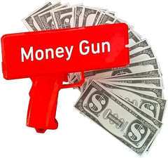 Super Money Gun | Automatic Cash Cannon Toy | Unleash Fun & Excitement at Parties, Weddings, and Events | Shoots Fake or Real Money Effortlessly