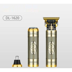 3-in-1 Rechargeable Men's Grooming Kit - High-Performance Trimmer with T-Blade, Anti-Pinch System, USB Type-C Fast Charging for Hair, Beard & Body Grooming