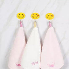 Wall Hanging Hook Set | 9-Piece Emoji Face Hooks with Strong Poster Adhesive | Damage-Free Decorative Hooks for Room, Kitchen, and Office