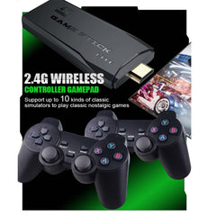Retro Game Stick Lite | Plug & Play HDMI Console with 20,000+ Classic Games, Dual 2.4G Wireless Controllers, 64GB Storage | Portable Gaming System for TV