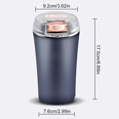 Small Stainless Steel Coffee Grinder – Electric Coffee & Spice Bean Grinder | Powerful Motor, Compact Design, Multi-Purpose Mill for Home & Kitchen Use
