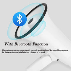 Portable Megaphone Bullhorn 25W Rechargeable with Siren, Music, Recording & Adjustable Volume | Lightweight Handheld Loudspeaker with Strap for Outdoor Events, Sports, Safety & Gatherings