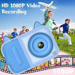 Kids Instant Print Camera – 1080P Digital Camera with Instant Photo Papers, Fun & Safe Toy Camera for Ages 3-12, Educational Gift for Boys (Blue)