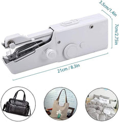 Mini Portable Handheld Sewing Machine | Cordless Electric Quick Stitch Tool for Clothes, Fabric & Travel Repairs | Lightweight, Easy-to-Use Sewing Device for Beginners