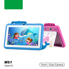 M51TB Kids Tablet – 7" HD Android Tablet with 64GB Storage, 3000mAh Battery, 5G WiFi, Durable Kid-Proof Case & Multi-Color Design for Learning & Entertainment