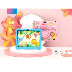M25 Kids Tablet 10.1" Android – 6GB RAM, 256GB Storage, Child-Friendly Educational & Entertainment Device with Parental Controls, Durable Design & Multi-Colour Case
