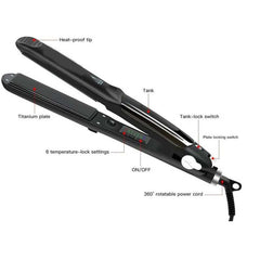 Professional 3-in-1 Steam Ceramic Hair Straightener & Curler | Ionic Vapor Hair Styler | Smooth, Shiny, and Frizz-Free Styling Tool for All Hair Types