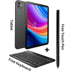 OTEETO 15/10" 5G Android 12 Tablet – Octa Core, 8GB RAM, 512GB Storage, Dual SIM, Keyboard Cover, Powerful Performance, Versatile Multimedia Device