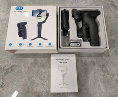 Handheld Gimbal F12 Camera Stabilizer | Tripod with Face Tracking & Horizontal Stabilizer for Selfies