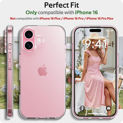 Ultra Slim Flexible TPU Phone Case – Scratch-Resistant Silicone Cover for iPhone 16 Series (16, 16 Plus, 16 Pro, 16 Pro Max) with Free Screen Protector