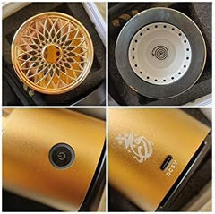 Car Bukhoor Arabic Oud Air Freshener – Rechargeable USB Oud Diffuser for Car and Home