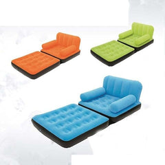 Foldable Inflatable Lazy Sofa Bed | Comfortable Single-Seat for Balcony, Garden, & Outdoor Use