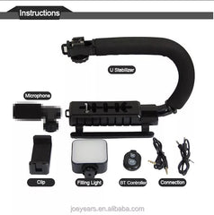 AY-49U U-Shaped Video Making Stabilizer Kit | Handheld Camera Gimbal for Smooth Filmmaking