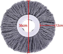 New Magic Mop Replacement Head – 360° Rotating Microfiber Spin Mop Refill, Easy Hand Spin Cleaning Pad for Home, Office & All Floor Surfaces (Gray)