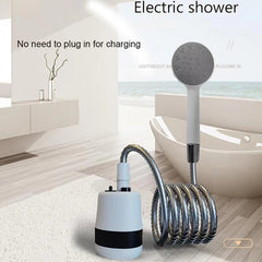 Portable Camping Shower | USB Rechargeable Electric Shower Pump with Handheld Shower Head for Outdoor Camping, Car Washing, Gardening, Pet Cleaning, and Travel