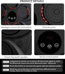 Music Boxing Machine | Smart Electronic Punching Trainer with LED Reaction Targets | Interactive Fitness Equipment for Home Exercise, Stress Relief & Fun Workout Gift