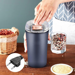 Small Stainless Steel Coffee Grinder – Electric Coffee & Spice Bean Grinder | Powerful Motor, Compact Design, Multi-Purpose Mill for Home & Kitchen Use