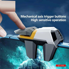 6-Finger Mobile Game Controller | High-Precision Trigger Joysticks for PUBG, Free Fire & Call of Duty | Gaming Grip for iOS & Android Phones