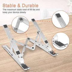 Creative Folding Laptop Stand | Adjustable & Portable Laptop Holder | Ergonomic Design for Comfortable Viewing | Compact Storage Bracket for Office, Home & Travel
