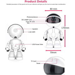 Smart Tracking WiFi Camera – 1080P HD Auto-Follow Baby Monitor and Home Security Camera with Motion Detection, Night Vision, and Remote Phone App Access