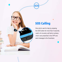 Nabi Z9 Kids Smart Watch - GPS Tracker with SIM Card Support, Waterproof, HD Touch Screen, Voice Chat, One-Button Call & Safe Parental Monitoring