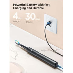 Electric Toothbrush & Water Flosser Combo – Cordless, Rechargeable, Waterproof Oral Care Kit with 5 Brush Modes, 3 Floss Modes, 8 Replacement Heads for Travel
