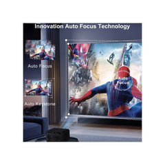 U8 Pro Full HD Movie Projector | 6GB RAM Android Smart Projector | Home Cinema Theater for Movies, Gaming & Streaming Entertainment