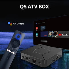 Q5 Android 10.0 OS 4K Smart TV Box | Allwinner H313 Media Player with 2GB RAM, 8GB Storage, Voice Remote, Supports 8K UHD Streaming, Ethernet