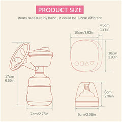 Electric Breast Pump – Portable, Rechargeable & Hands-Free Breastfeeding Pump, Comfortable Silent Operation for Home, Office & Travel, Multi-Colour, Discreet Milk Expression Design