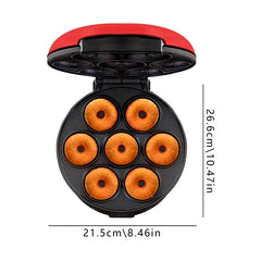 Household Electric Donut Maker | Double-Sided Heating for Donuts, Cakes & Mini Bread, Non-Stick Baking Pan, Compact & Fast Heating for Breakfast and Snacks
