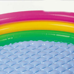 3 Rings Inflatable Sunset Glow Pool | Colorful Swimming Pool for Babies and Toddlers, Easy Setup Kids' Wading Pool for Summer Fun