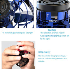 UFO Hand Controlled Mini Drone with LED Lights & 360° Rotation | USB Rechargeable Flying Fidget Spinner Toy for Boys, Girls, Indoor & Outdoor Fun