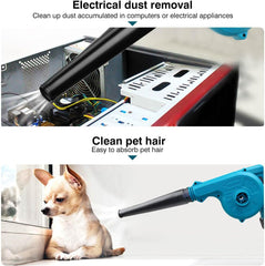 21V Cordless Leaf Blower | 2-in-1 Blow & Suck Function, Lightweight Mini Handheld Design, Battery Powered for Yard Debris