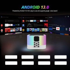 Z1 MIX ATV Android 13 TV Box – 8K/4K HDR Streaming Media Player with BT5.0 Voice Remote, 2GB RAM, 16GB Storage, Smart Entertainment Hub for Home
