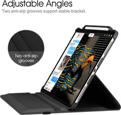 360° Rotating Case for iPad Pro 12.9" (2018–2022) – Auto Sleep/Wake Leather Cover with Pencil Holder & Multi-Angle Stand (Multi Colour)