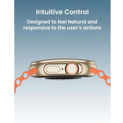 TC41 Curve Smartwatch with 2.01" AMOLED Display, GPT AI Assistant, Bluetooth Calling, Wireless Charging, IP68 Waterproof, Fitness Tracker – Stylish Orange Edition