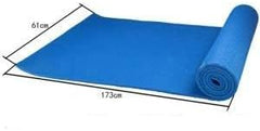 Blue 6MM Non-Slip Yoga Mat | Comfortable Exercise Mat for Gym, Pilates, and Home Workouts | Durable & Sweat-Resistant for Men and Women