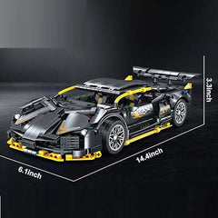 1215-Piece Sports Car Building Blocks Set - 1:14 Scale Supercar Model, STEM Engineering Toy for Boys, Girls & Adults, Collectible Display Racing Kit
