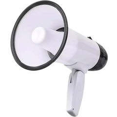 Portable Megaphone Bullhorn 25W Rechargeable with Siren, Music, Recording & Adjustable Volume | Lightweight Handheld Loudspeaker with Strap for Outdoor Events, Sports, Safety & Gatherings
