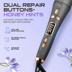 Auto Hair Curler with Ceramic-Aluminum Barrel – 360° Rotating Cord, Hair-Friendly Negative Ion Technology for Salon-Quality Curls, Lazy Waves & Big Volumes at Home