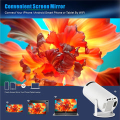 130-Inch Portable Family Projector | Android 11 Smart Mini Projector | 720P HD Home Theater & Camping Projector with WiFi and Bluetooth Connectivity