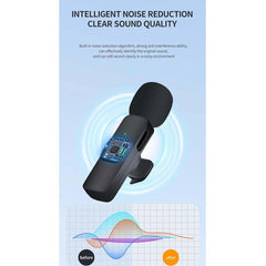 K35 Wireless Microphone – Plug & Play Mini Collar Mic for Vlogging, Live Streaming & Game Shooting (3.5mm AUX)