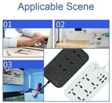 Protector Power Strip – 3000W with 6 Outlets, 4 USB PD Ports, Surge Protection, and Extension Cord for Home and Office Devices