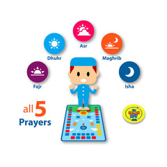 Islamic Electronic Smart Prayer Mat for Kids | Interactive Learning in 7 Languages