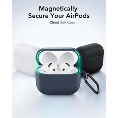 AirPods 4 Case (2024) | USB-C Compatible Cover with Magnetic Lid Lock & Full Drop Protection in Soft Multi-Color Designs