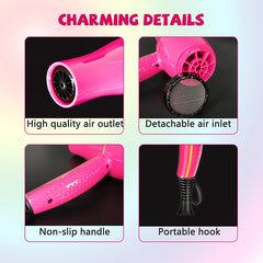 2000W Professional Infrared Hairdryer – Fast-Drying Salon Blow Dryer with Red Light Technology, Adjustable Heat & Speed, 110V/240V Dual Voltage for Home & Commercial Use