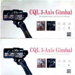 CQL Smart 3-Axis Gimbal Stabilizer – Professional Handheld Video Stabilizer for Smartphones & Action Cameras with Universal Compatibility, Anti-Shake System & Long Battery Life
